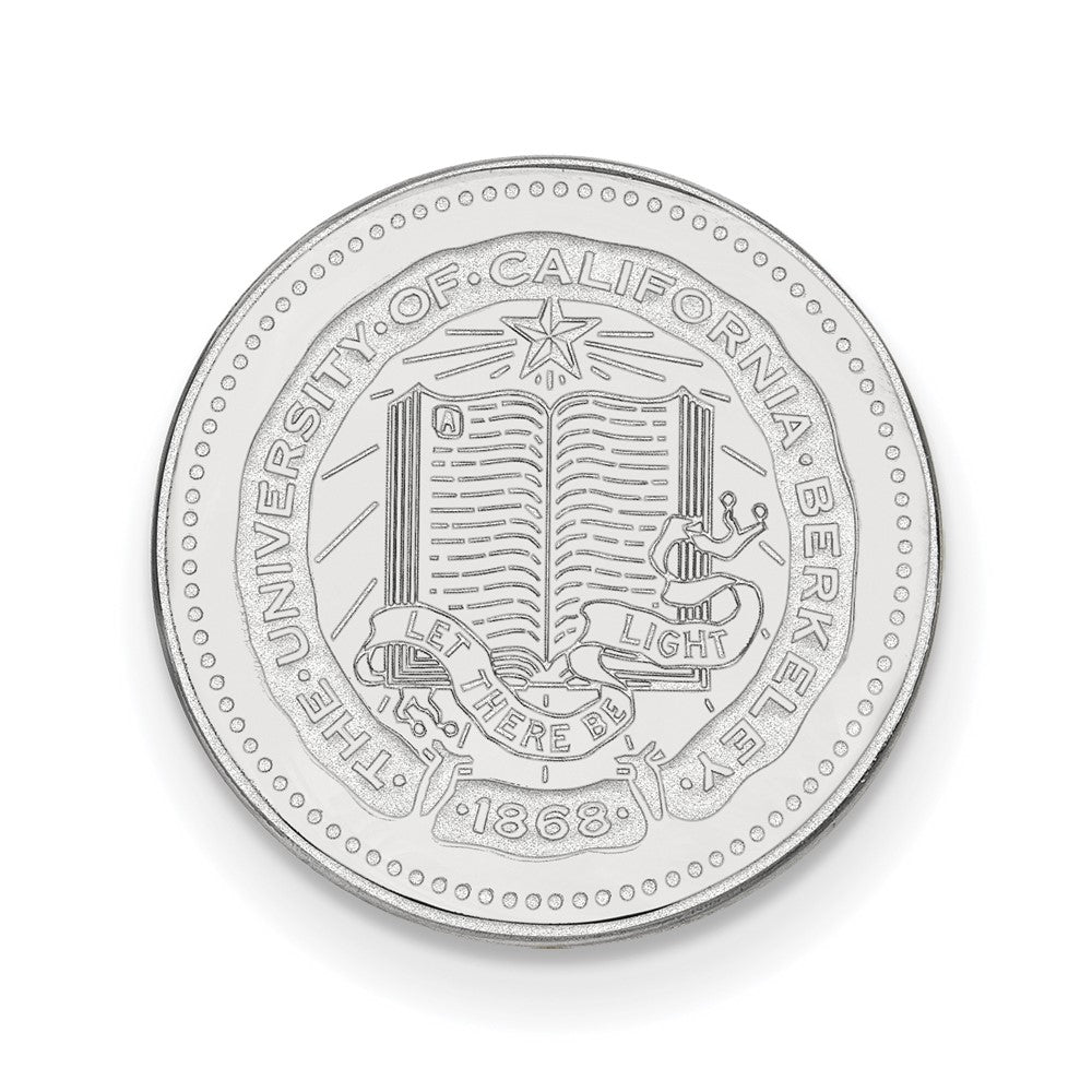 Sterling Silver Rhod-Pltd Logoart U. of California Berkeley Crest Lapel Pin