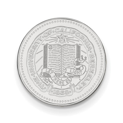 Sterling Silver Rhod-Pltd Logoart U. of California Berkeley Crest Lapel Pin