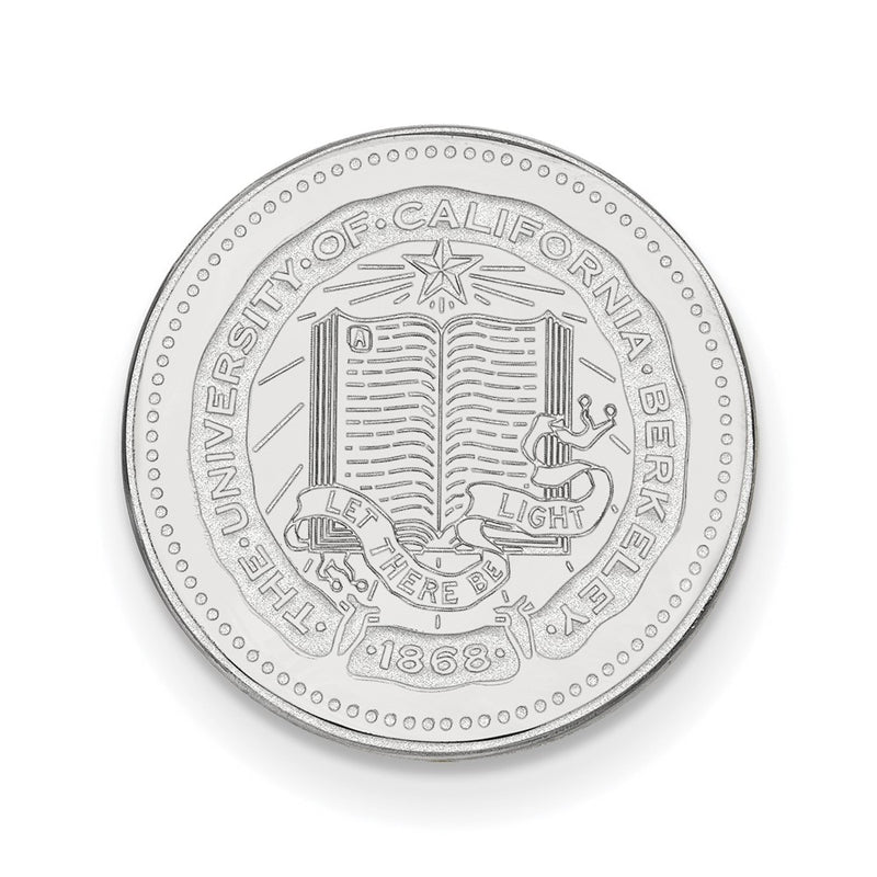 Sterling Silver Rhod-Pltd Logoart U. of California Berkeley Crest Lapel Pin