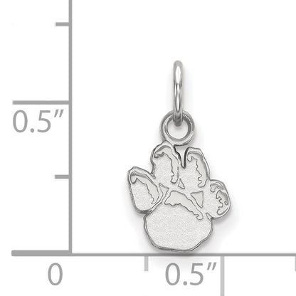 10K White Gold Logoart University Of Pittsburgh Panther Paw Extra Small Pendant