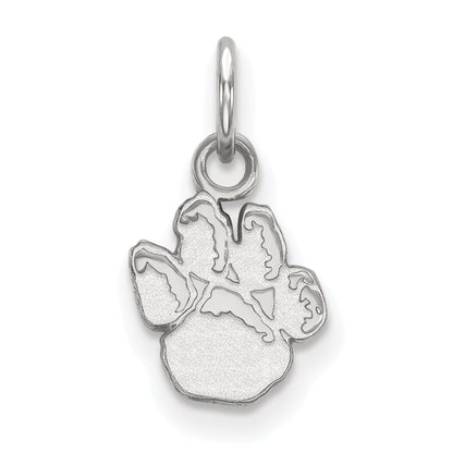 10K White Gold Logoart University Of Pittsburgh Panther Paw Extra Small Pendant