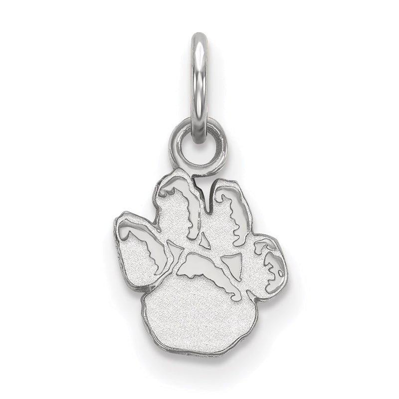 10K White Gold Logoart University Of Pittsburgh Panther Paw Extra Small Pendant