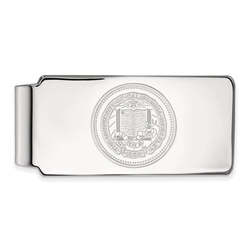 Sterling Silver Rhod-Pltd Logoart U. of California Berkeley Money Clip