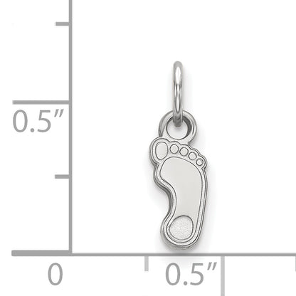 10K White Gold Logoart University Of North Carolina Tar Heel Extra Small Pendant