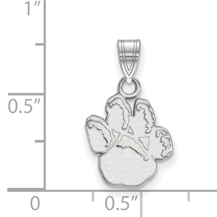 10K White Gold Logoart University Of Pittsburgh Panther Paw Small Pendant