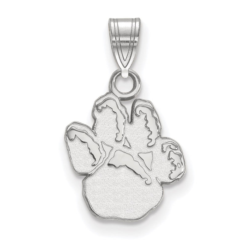14K White Gold Logoart University Of Pittsburgh Panther Paw Small Pendant