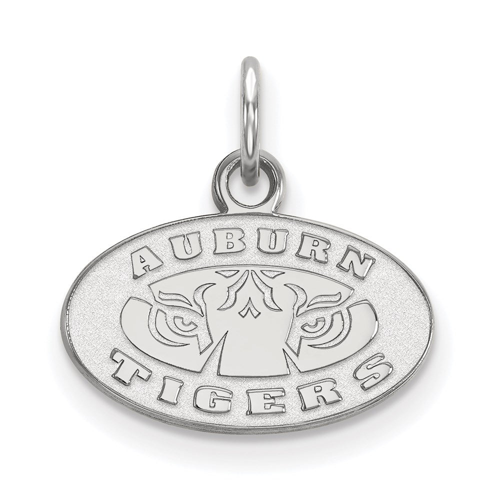 10K White Gold Logoart Auburn Tigers Extra Small Pendant