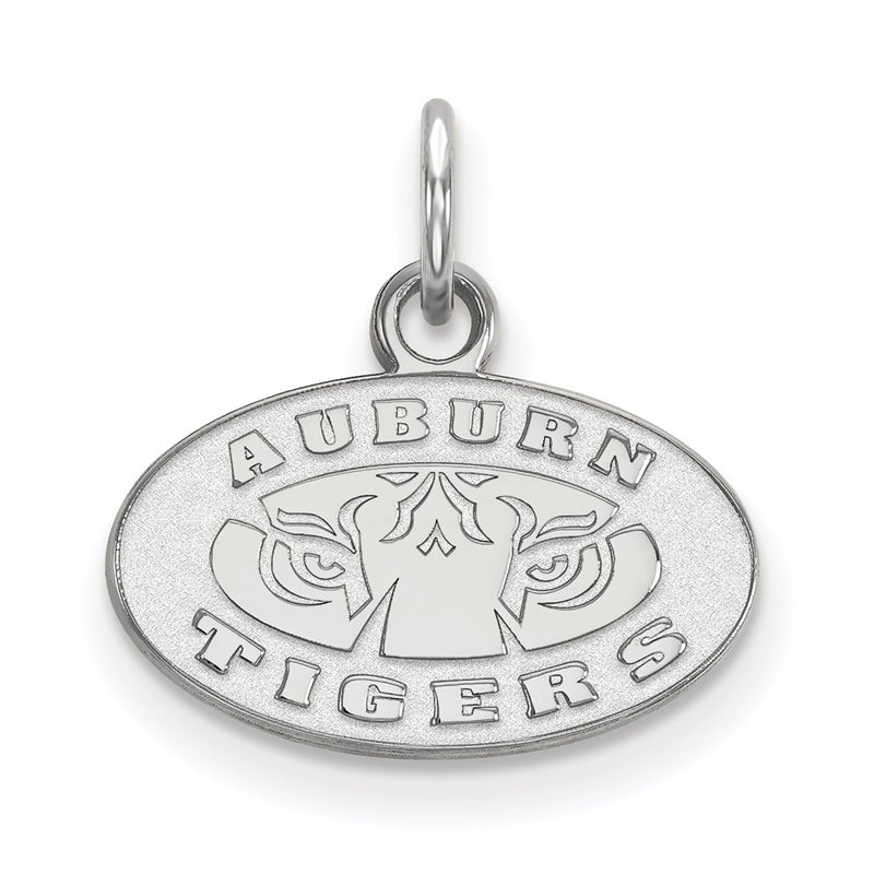 10K White Gold Logoart Auburn Tigers Extra Small Pendant