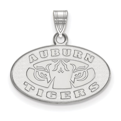 14K White Gold Logoart Auburn Tigers Small Pendant