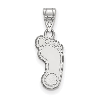 Sterling Silver Rhodium Plated Logoart University Of North Carolina Tar Heel Medium Pendant