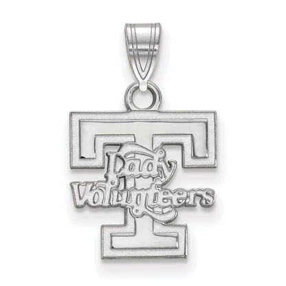 Sterling Silver Rhodium Plated Logoart University Of Tennessee Lady Volunteers Small Pendant