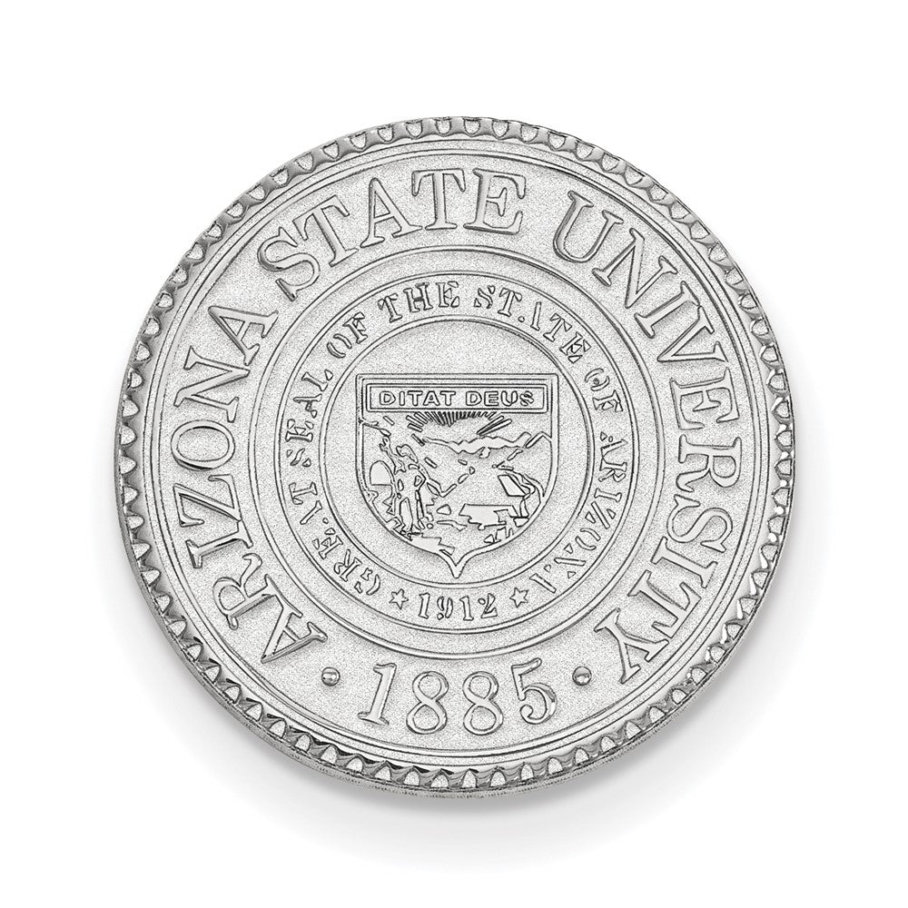 14K White Gold LogoArt Arizona State University Crest Lapel Pin
