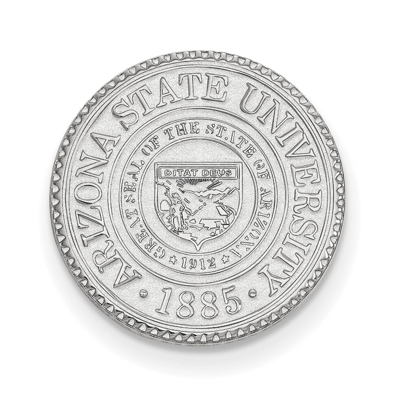 14K White Gold LogoArt Arizona State University Crest Lapel Pin