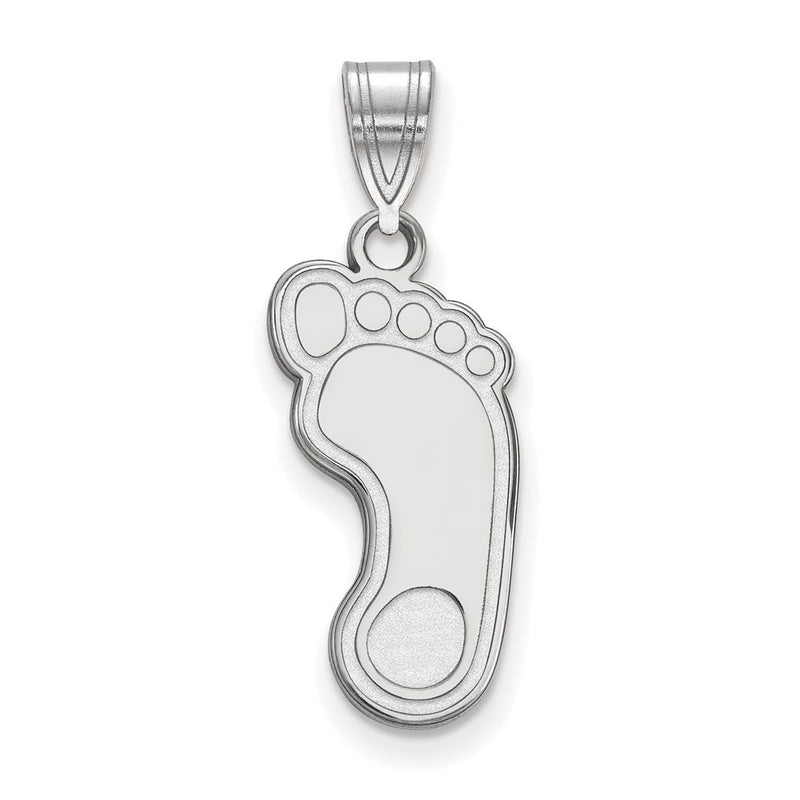 Sterling Silver Rhodium Plated Logoart University Of North Carolina Tar Heel Large Pendant