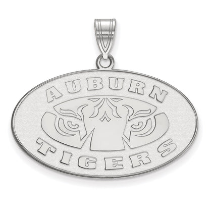 14K White Gold Logoart Auburn Tigers Large Pendant