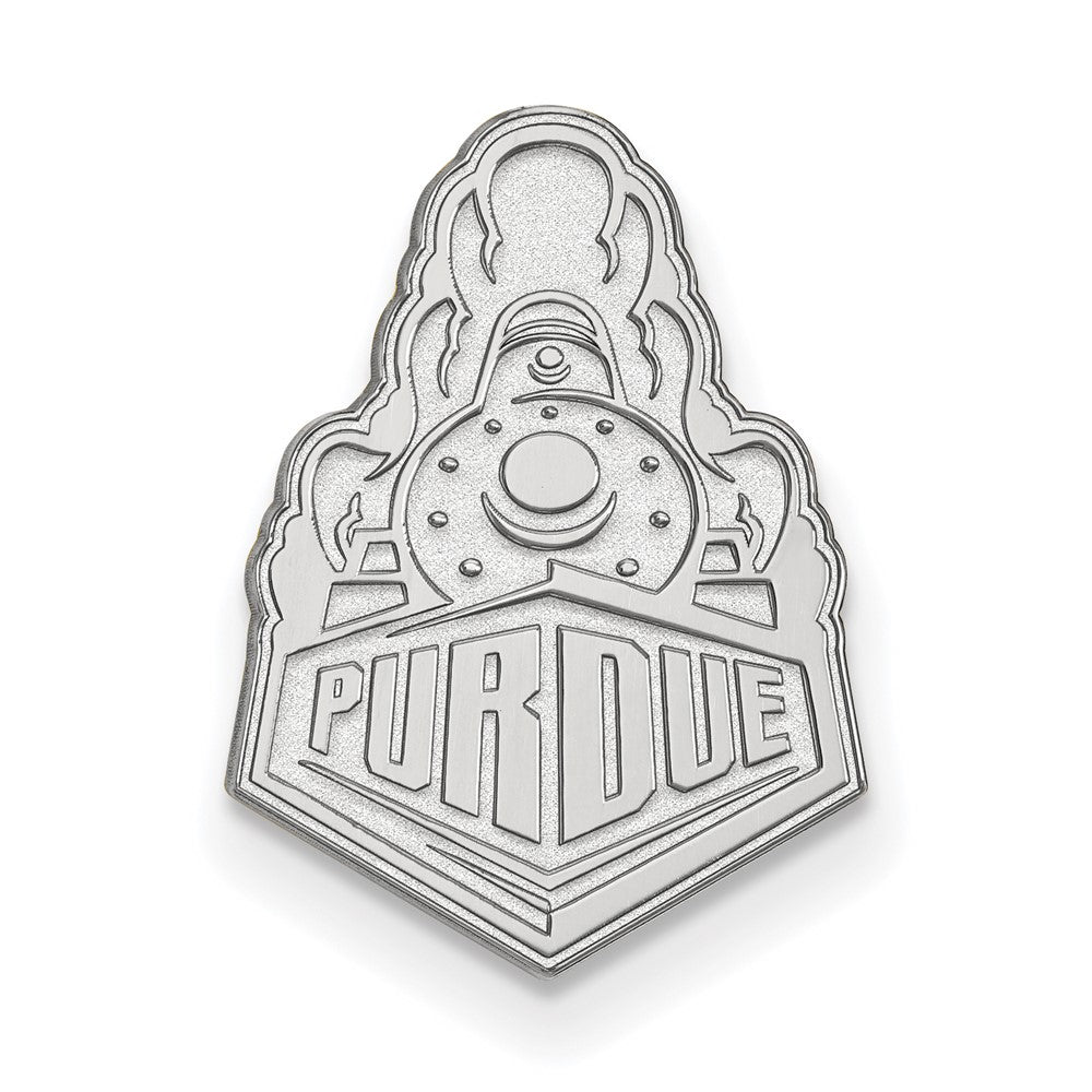 Sterling Silver Rhod-Pltd Logoart Purdue Univ. Lapel Pin