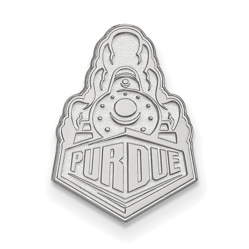 Sterling Silver Rhod-Pltd Logoart Purdue Univ. Lapel Pin