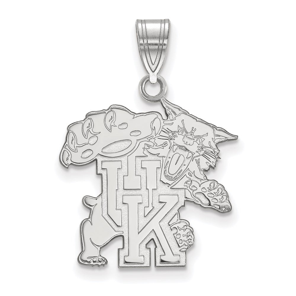 10K White Gold Logoart University Of Kentucky U K Wildcat Large Pendant