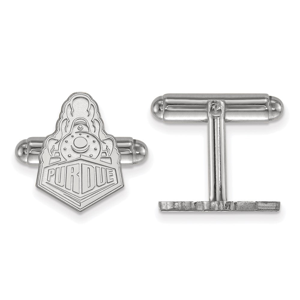 Sterling Silver Rhod-Pltd Logoart Purdue Univ. Cuff Links