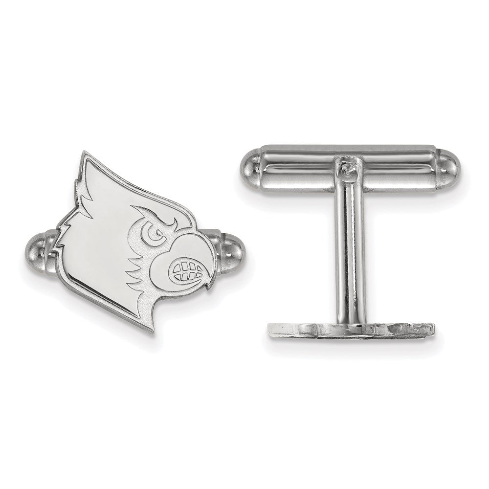 Sterling Silver Rhod-Pltd Logoart University of Louisville Cuff Links