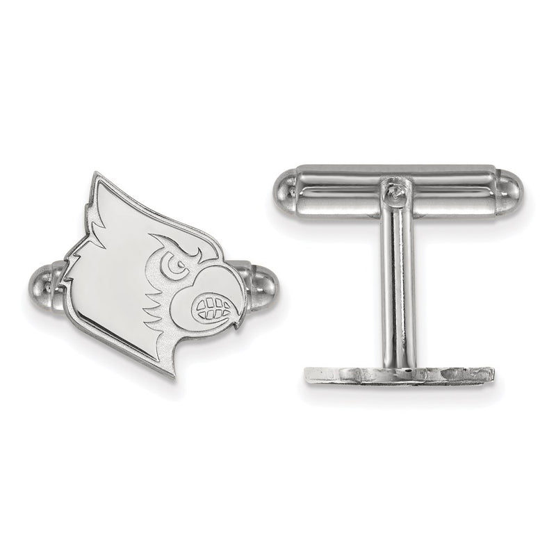 Sterling Silver Rhod-Pltd Logoart University of Louisville Cuff Links