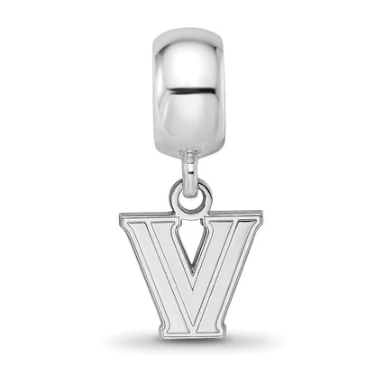 Sterling Silver Rhod-Pltd Logoart Villanova University Xs Dangle Bead