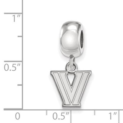 Sterling Silver Rhod-Pltd Logoart Villanova University Xs Dangle Bead