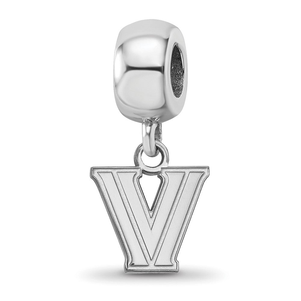 Sterling Silver Rhod-Pltd Logoart Villanova University Xs Dangle Bead