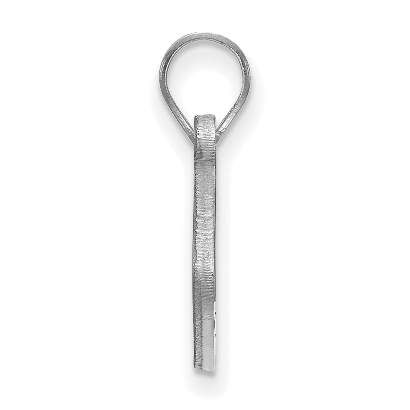 Sterling Silver Rhodium Plated Logoart Wake Forest University W F Deacon Football Pendant