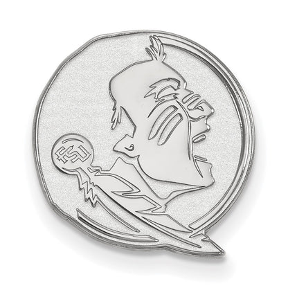 Sterling Silver Rhod-Pltd Logoart Florida State University Lapel Pin