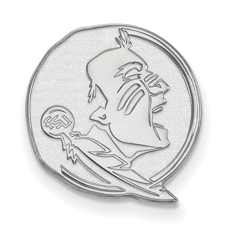 Sterling Silver Rhod-Pltd Logoart Florida State University Lapel Pin