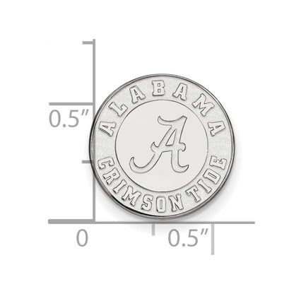 Sterling Silver Rhodium-Plated Logoart University of Alabama Lapel Pin