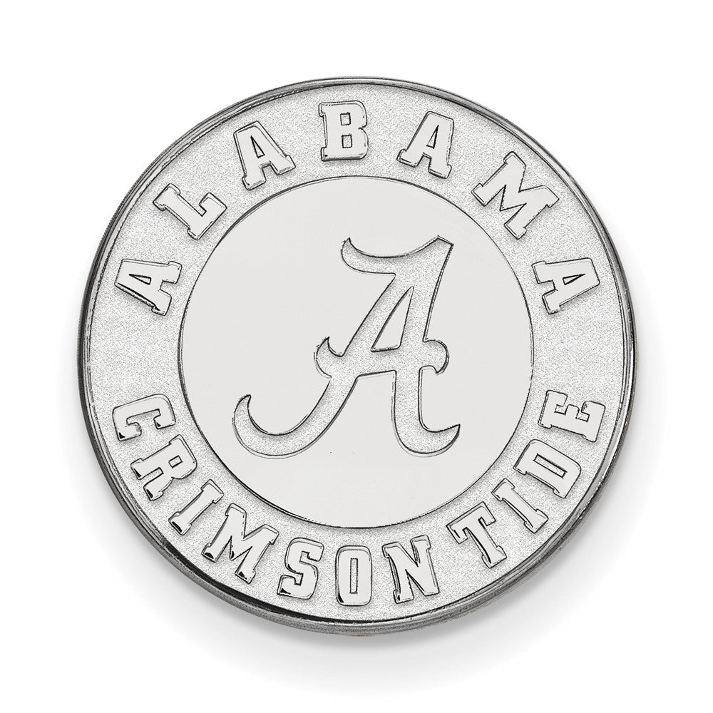 Sterling Silver Rhodium-Plated Logoart University of Alabama Lapel Pin