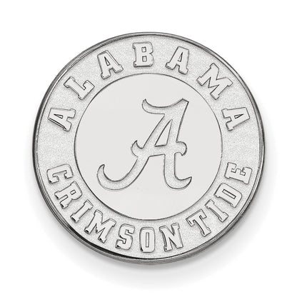Sterling Silver Rhodium-Plated Logoart University of Alabama Lapel Pin