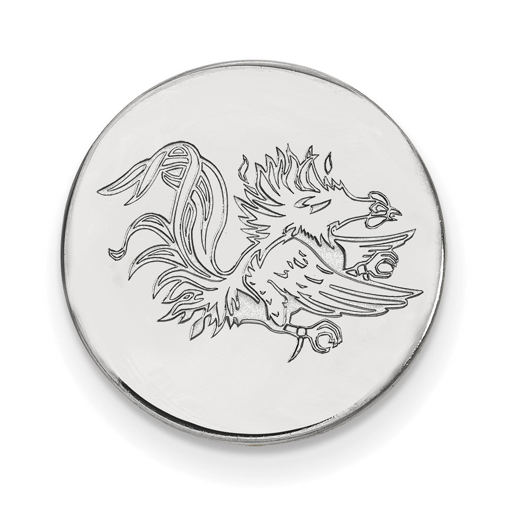 Sterling Silver Rhod-Pltd Logoart University of South Carolina Lapel Pin