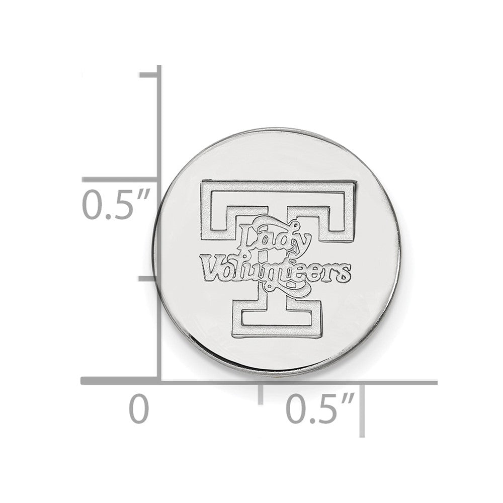 Sterling Silver Rhod-Pltd Logoart University of Tennessee Lapel Pin