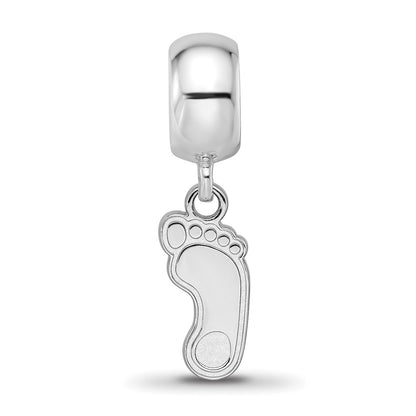 Sterling Silver Rhod-Pltd Logoart U. of N. Carolina Small Dangle Bead