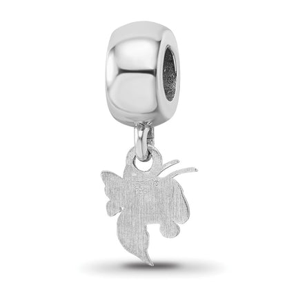 Sterling Silver Rhod-Pltd Logoart Georgia Tech Xs Dangle Bead