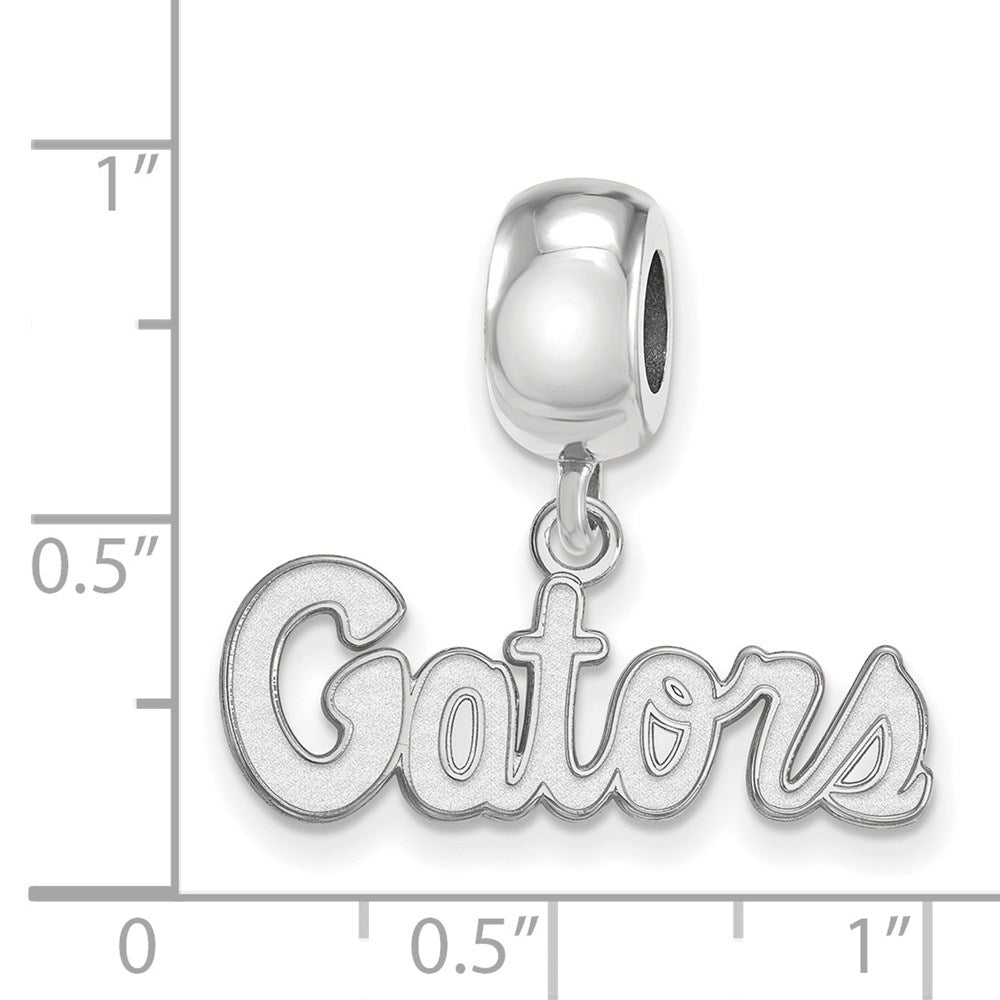 Sterling Silver Rhod-Pltd Logoart U. of Florida Gators Xs Dangle Bead