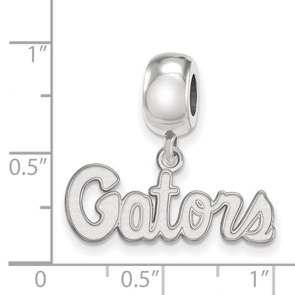 Sterling Silver Rhod-Pltd Logoart U. of Florida Gators Xs Dangle Bead