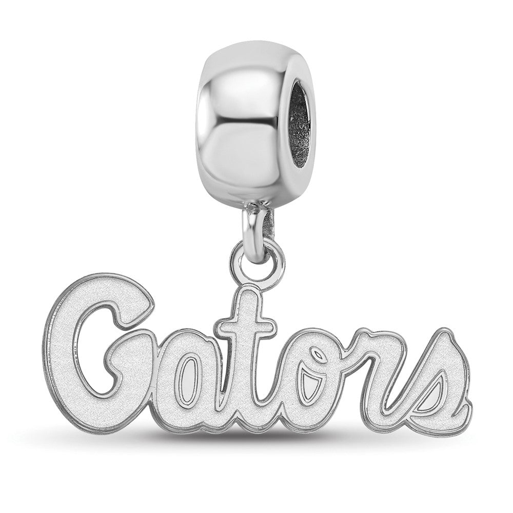 Sterling Silver Rhod-Pltd Logoart U. of Florida Gators Xs Dangle Bead