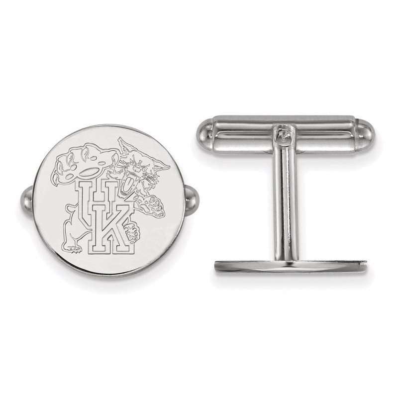Sterling Silver Rhod-Pltd Logoart University of Kentucky Cuff Links