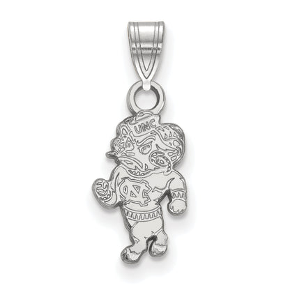 10K White Gold Logoart University Of North Carolina Ram Small Pendant
