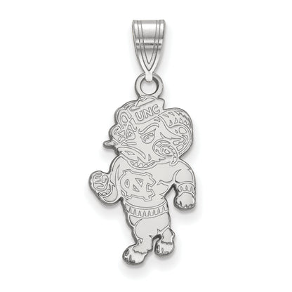10K White Gold Logoart University Of North Carolina Ram Large Pendant