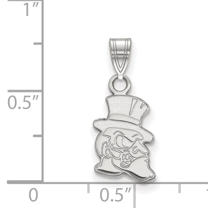10K White Gold Logoart Wake Forest University Demon Deacon Small Pendant