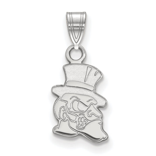 10K White Gold Logoart Wake Forest University Demon Deacon Small Pendant