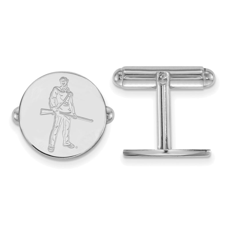 Sterling Silver Rhod-Pltd Logoart West Virginia University Cuff Links