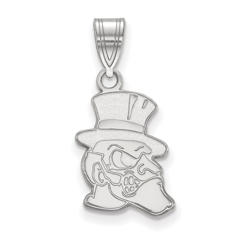 14K White Gold Logoart Wake Forest University Demon Deacon Medium Pendant