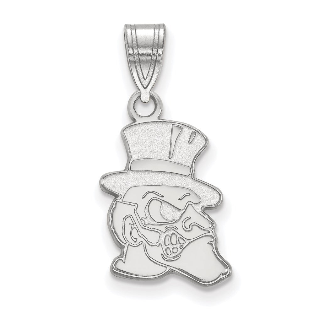 10K White Gold Logoart Wake Forest University Demon Deacon Medium Pendant