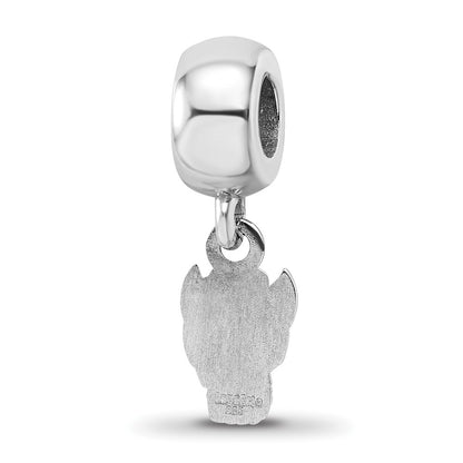 Sterling Silver Rhod-Pltd Logoart North Carolina State U. Xs Dangle Bead